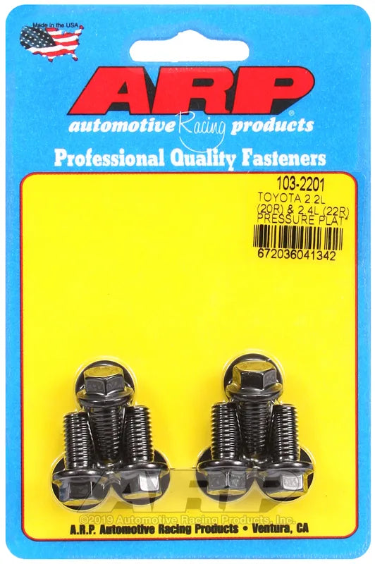 103-2201 - ARP Toyota 2.2L (20R) & 2.4L (22R) Pressure Plate Bolt Kit