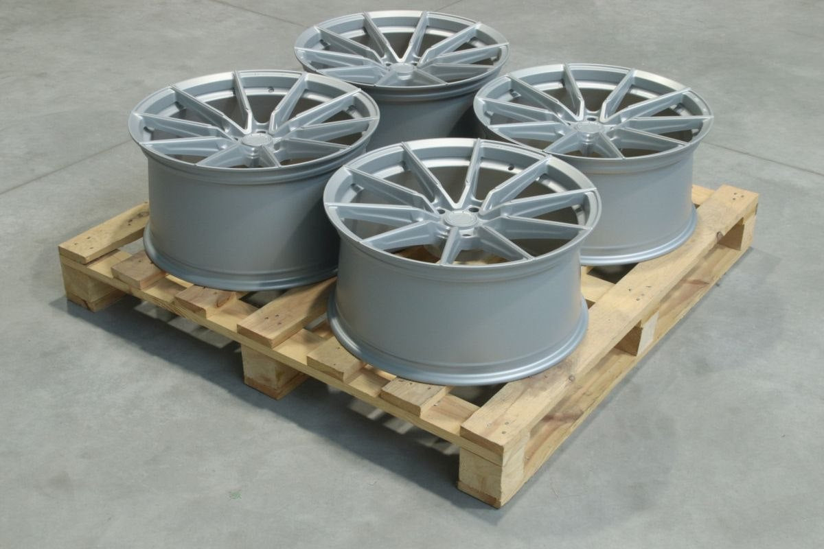 Set of SL02 20x9,5 ET25 + 20x10,5 ET35 5x120 Matt Silver