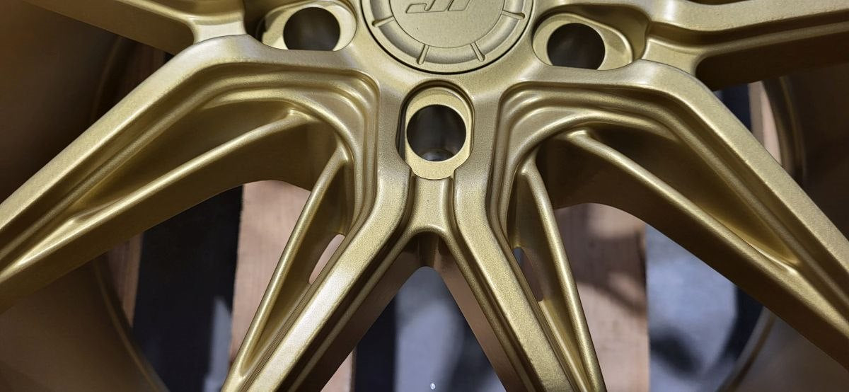 Set of JR44 20x8 ET20 + 20x9,5 ET28 5x112 Matt Gold