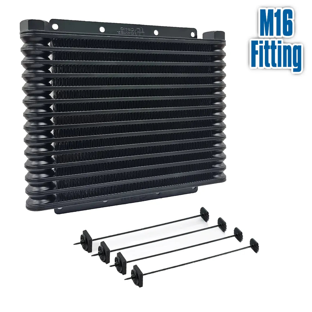 DC616 - Universal Engine/Trans Oil Cooler (32mm) 14-Row M16