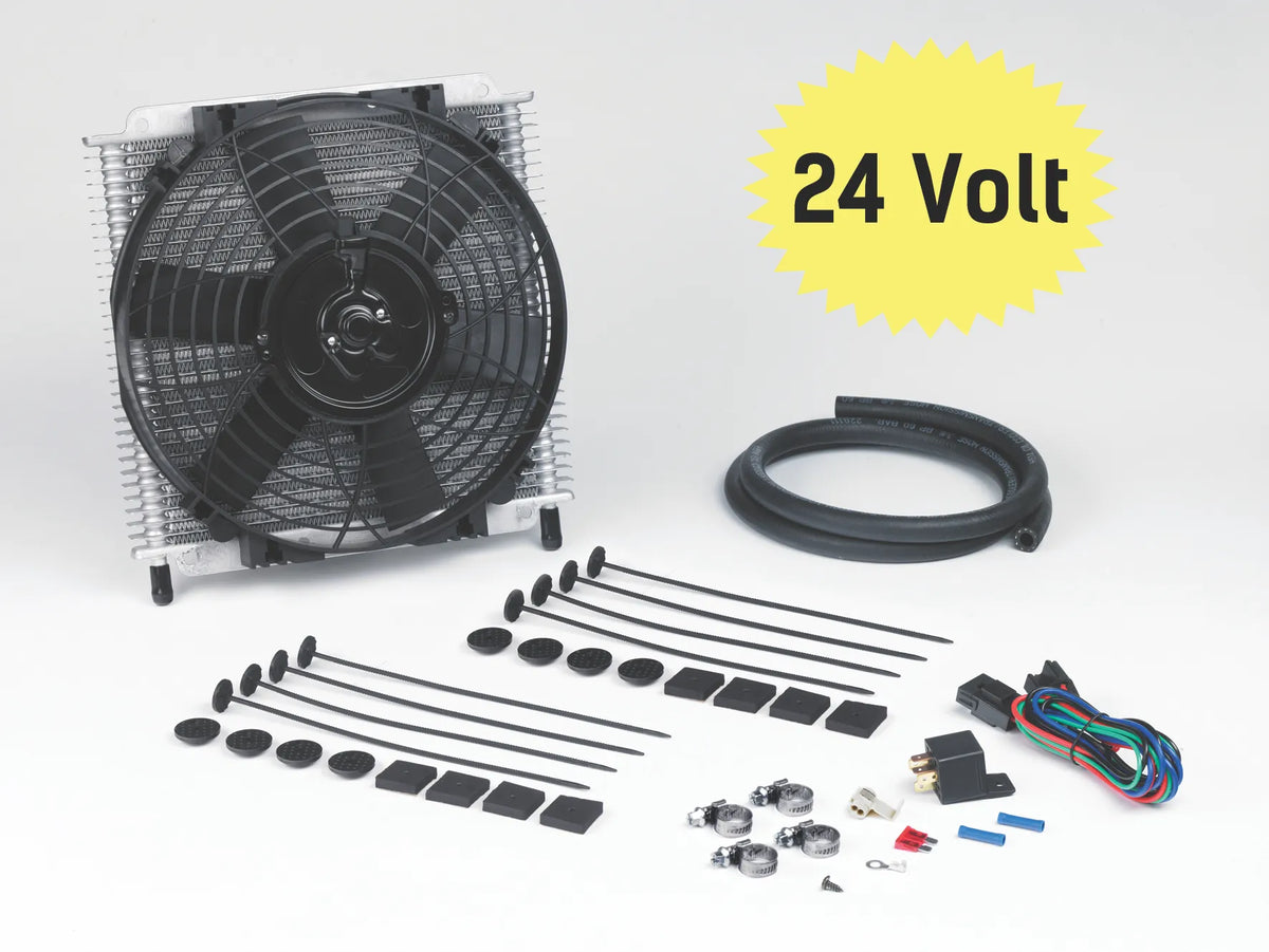 DC692 - Trans Cooler Kit 30 Plate & 10" Fan Combo 24V