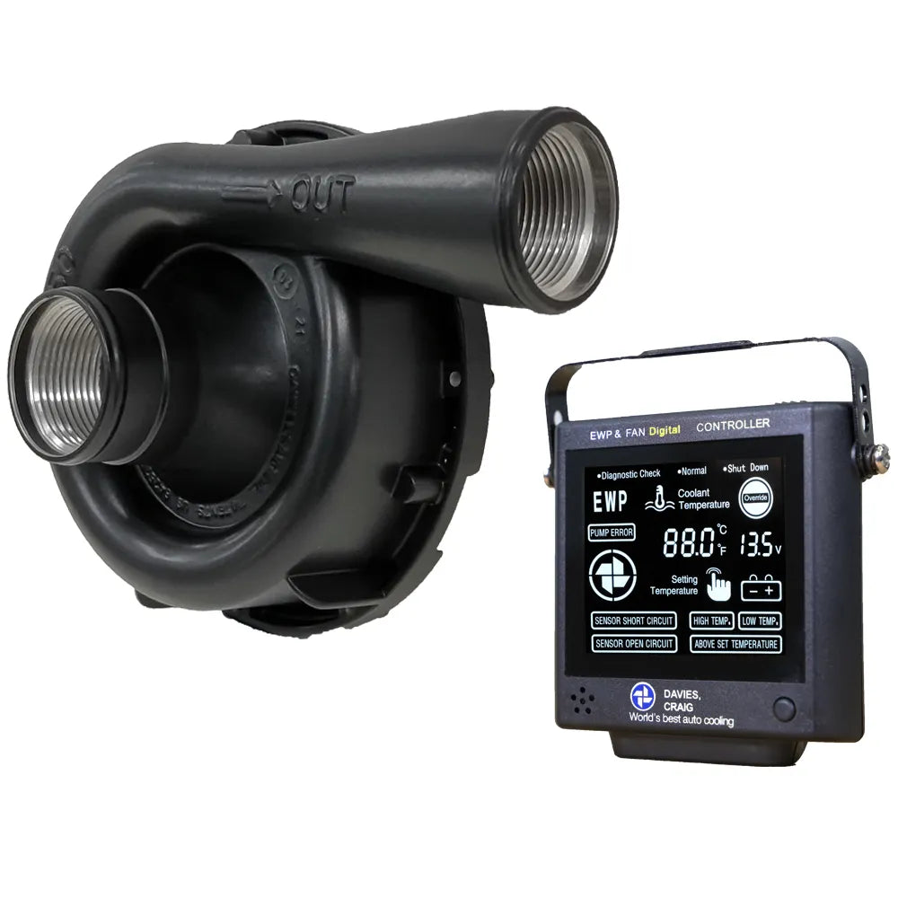 DC8975 - EWP150 Black Combo - Remote Electric Water Pump & Controller (12V)