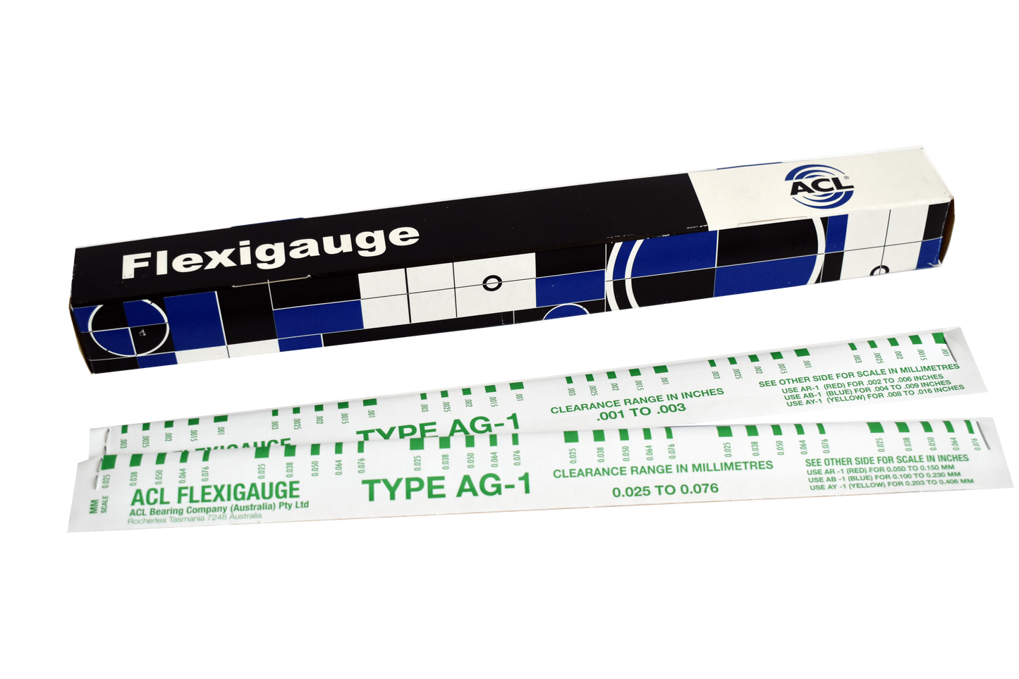 AG-1 FLEXIGAUGE GRØN .025 - .076mm