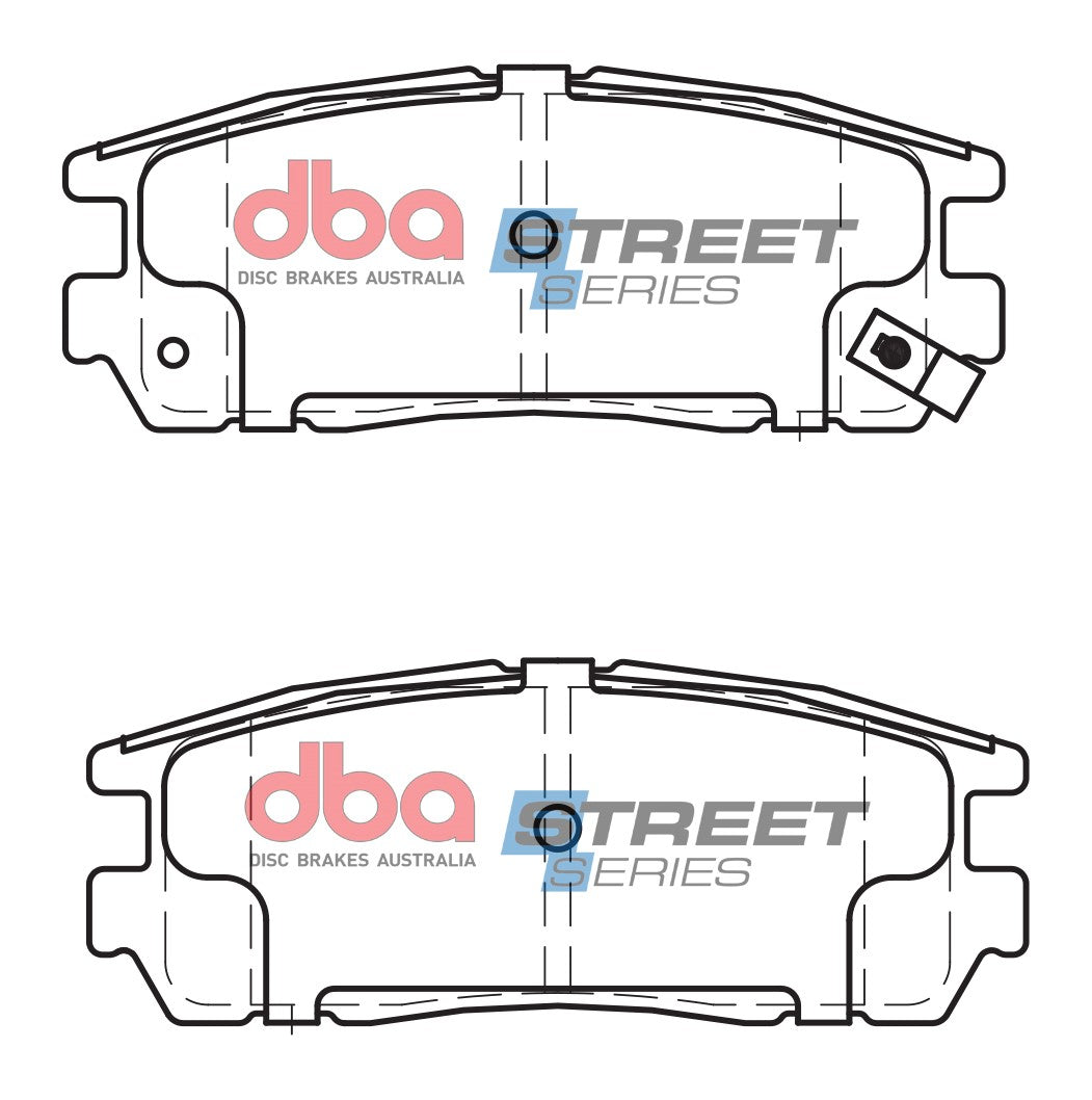 DB1280SS Brake Pads Street Series Ceramic | Rear Axle