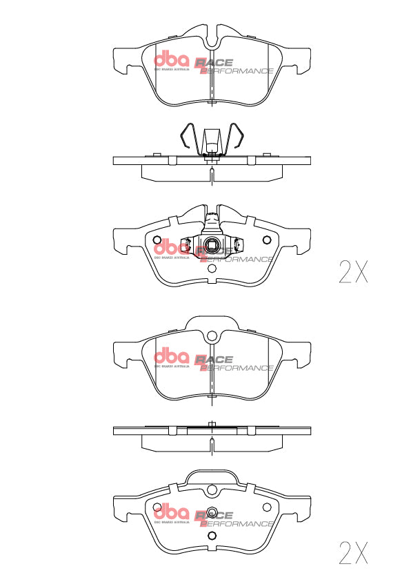 DB1500RP Brake Pads Race Performance