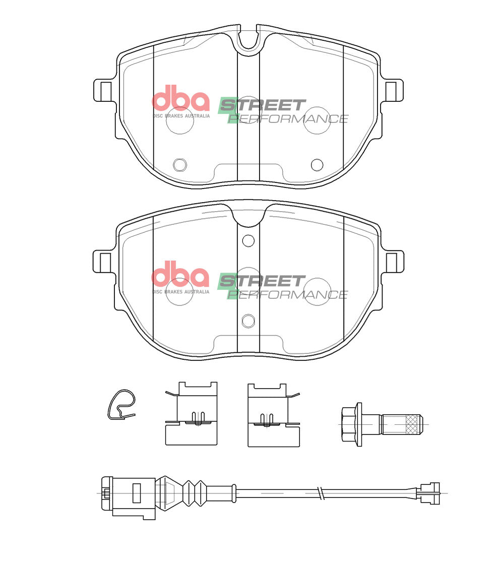 DB15115SP Brake Pads Street Performance | Front Axle
