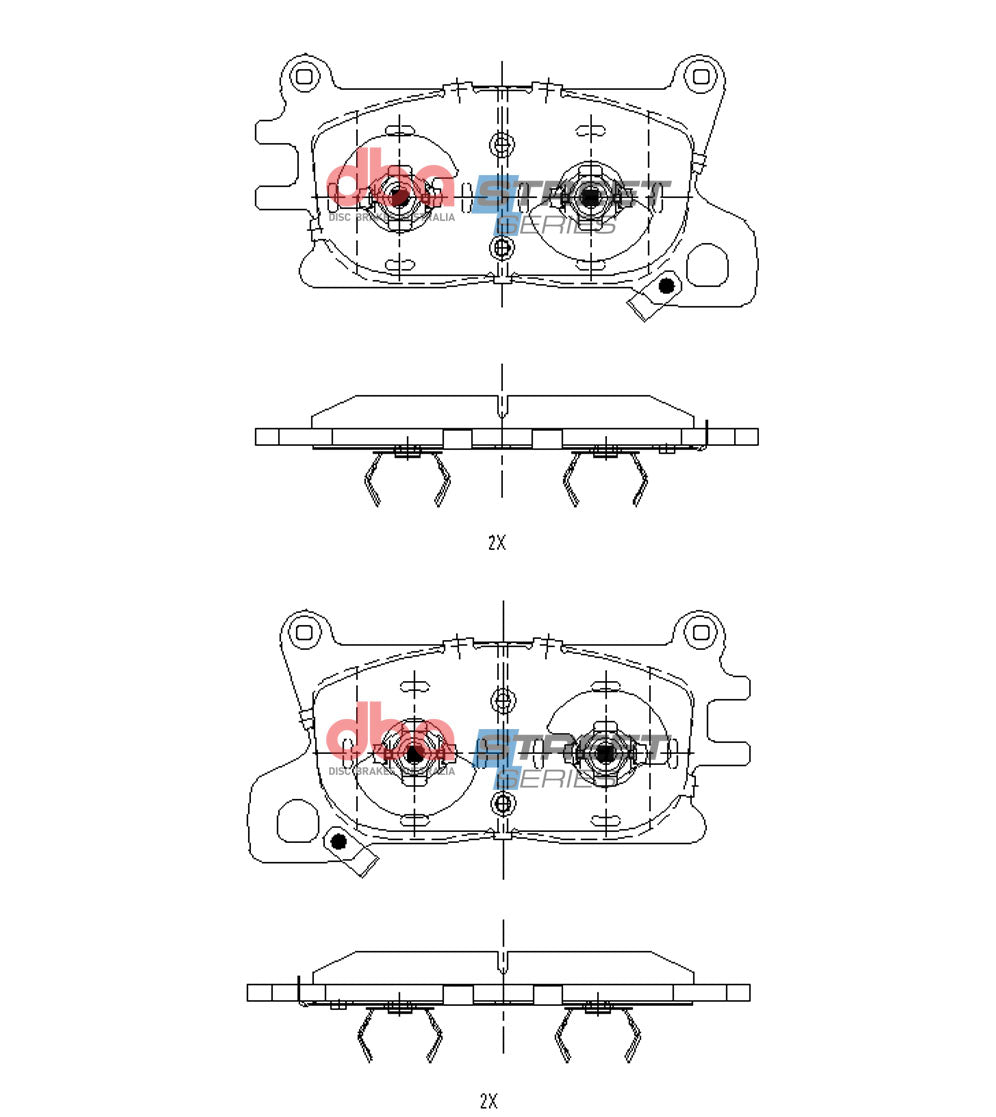 DB15141SS Brake Pads Street Series | Front Axle