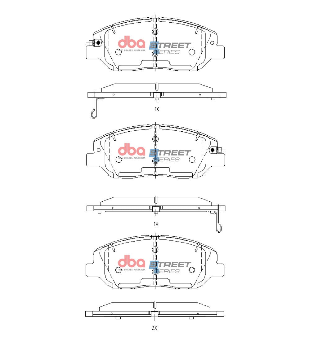 DB15156SS Brake Pads Street Series | Front Axle