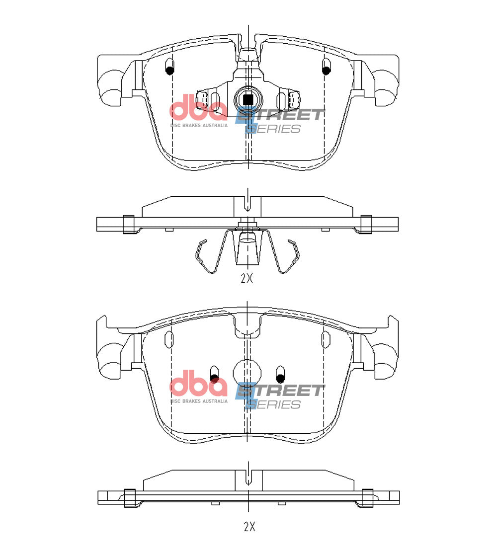 DB15164SS Brake Pads Street Series | Front Axle