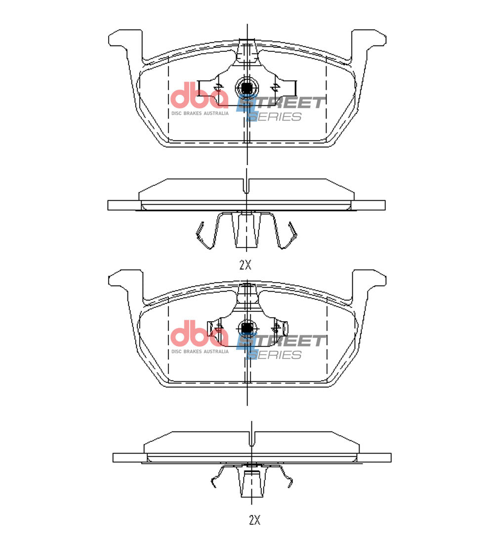 DB15168SS Brake Pads Street Series | Front Axle