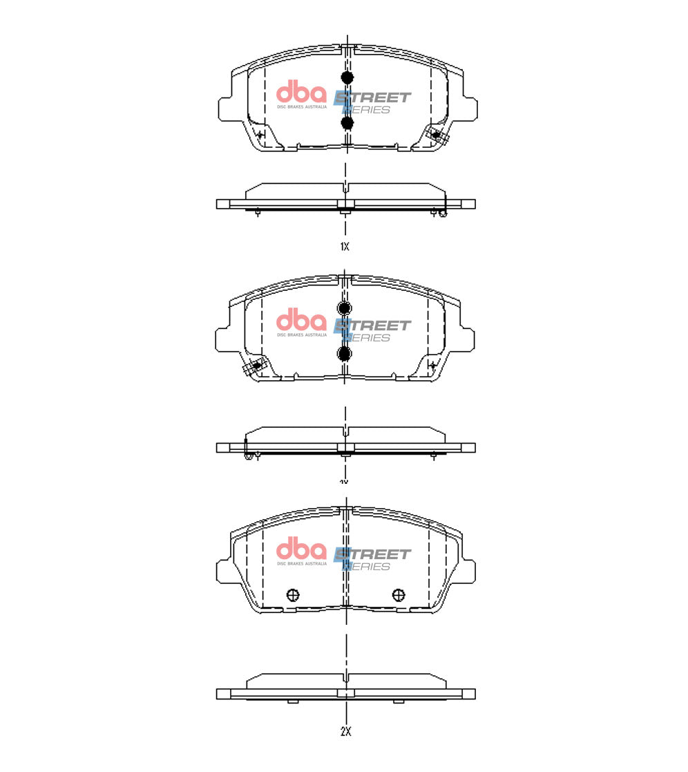 DB15169SS Brake Pads Street Series | Front Axle