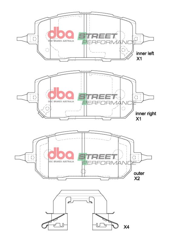 DB15207SP Brake Pads Street Performance | Front Axle