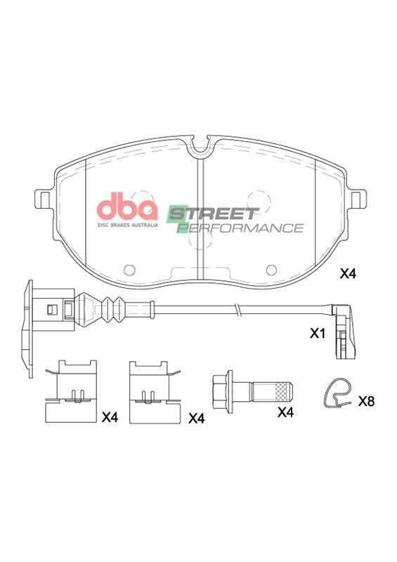DB15218SP Brake Pads Street Performance | Front Axle