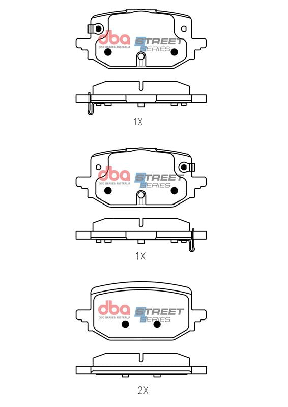 DB15228SS Brake Pads Street Performance | Rear Axle