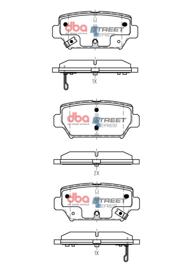 DB15254SS Brake Pads Street Series | Front Axle