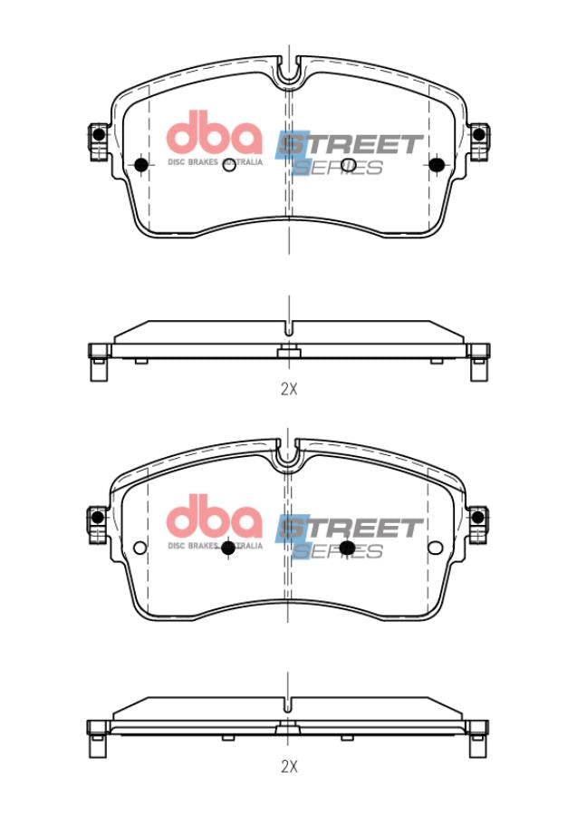 DB15257SS Brake Pads Street Series | Front Axle