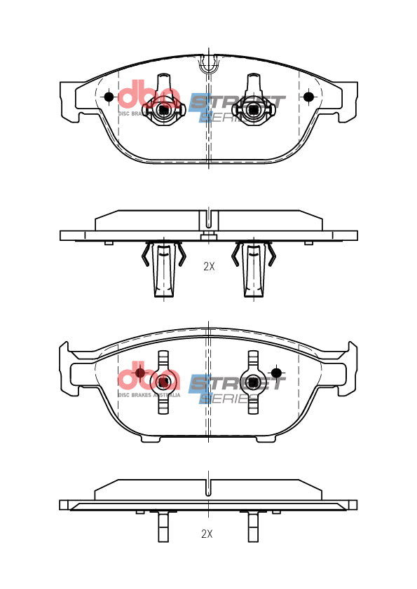 DB15262SS Brake Pads Street Series | Front Axle