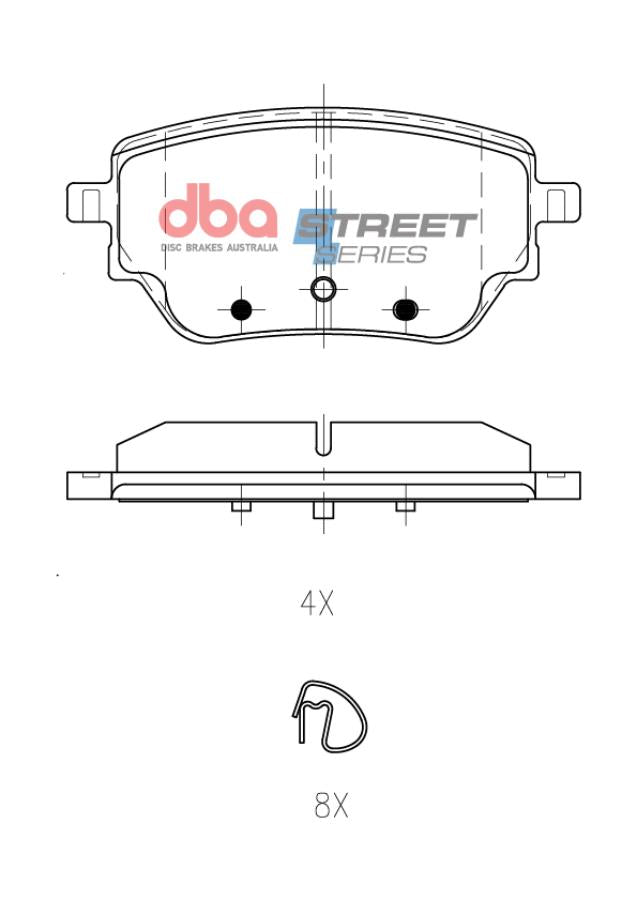 DB15269SS Brake Pads Street Series | Front Axle