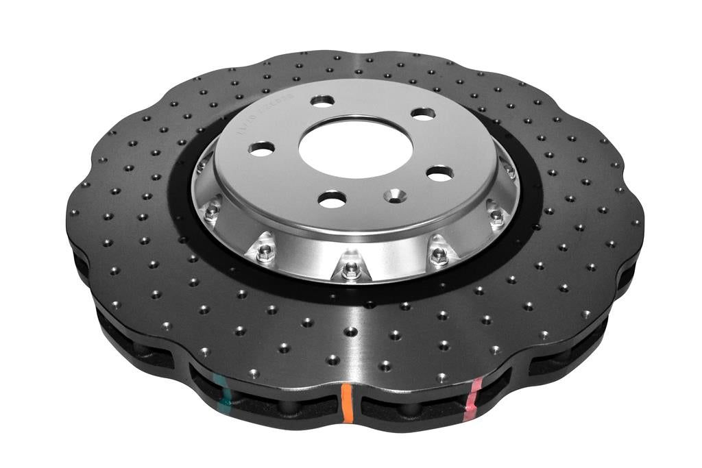 DBA52832WSLVXD 5000 series - Crossed Drilled & Dimpled Silver Hat
