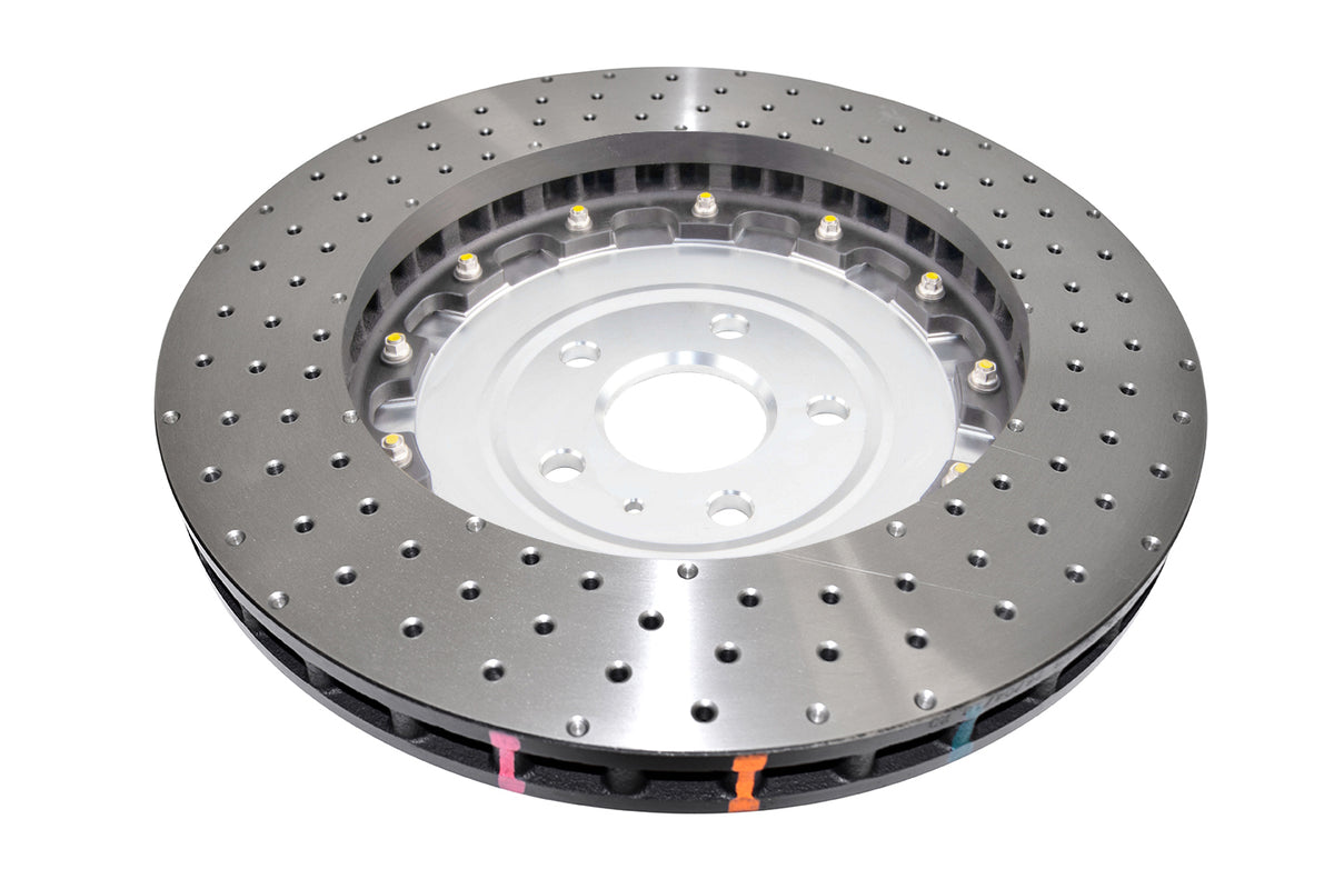 DBA53912SLVXD 5000 series - Crossed Drilled & Dimpled Silver Hat