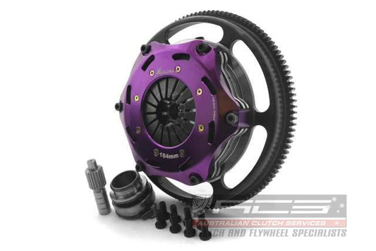 Xtreme Performance - 184mm Rigid Ceramic Twin Plate Clutch Kit Incl Flywheel 1220Nm KLT18530-2E