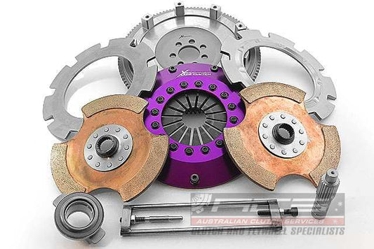 Xtreme Performance - 200mm Rigid Ceramic Twin Plate Clutch Kit Incl Flywheel 1200Nm KMI20523-2E