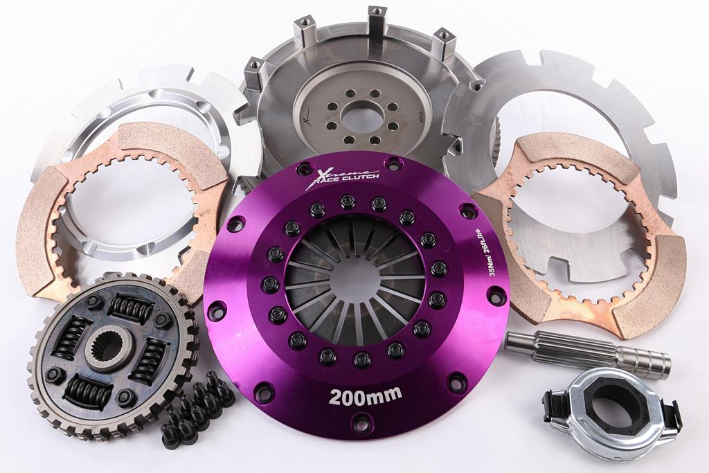 Xtreme Performance - 200mm Sprung Ceramic Twin Plate Clutch Kit Incl Flywheel 1200Nm KNI20530-2B