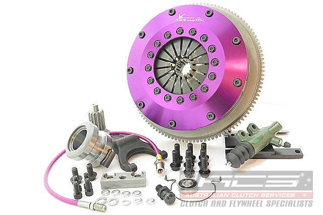 Xtreme Performance - 200mm Rigid Ceramic Twin Plate Clutch Kit Incl Flywheel 1200Nm KTY20531-2E