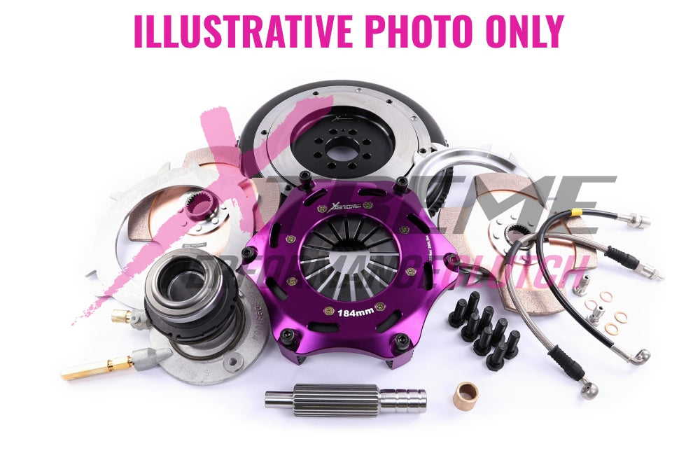 Xtreme Performance - 184mm Rigid Ceramic Twin Plate Clutch Kit Incl Flywheel & CSC 1220Nm KFD18639-2E