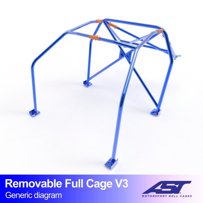 CMBN00570 - Roll Cage BMW 3-Series (E36) 2-door Coupe REMOVABLE FULL CAGE V3