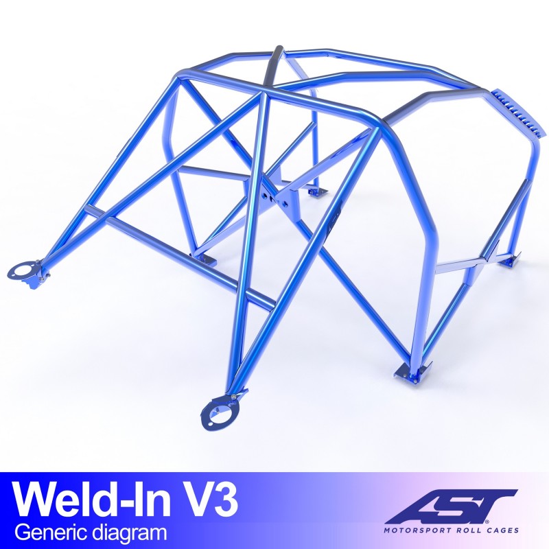 CMBN02865 - Roll Cage BMW 3-Series (E36) 3-door Compact WELD IN V3