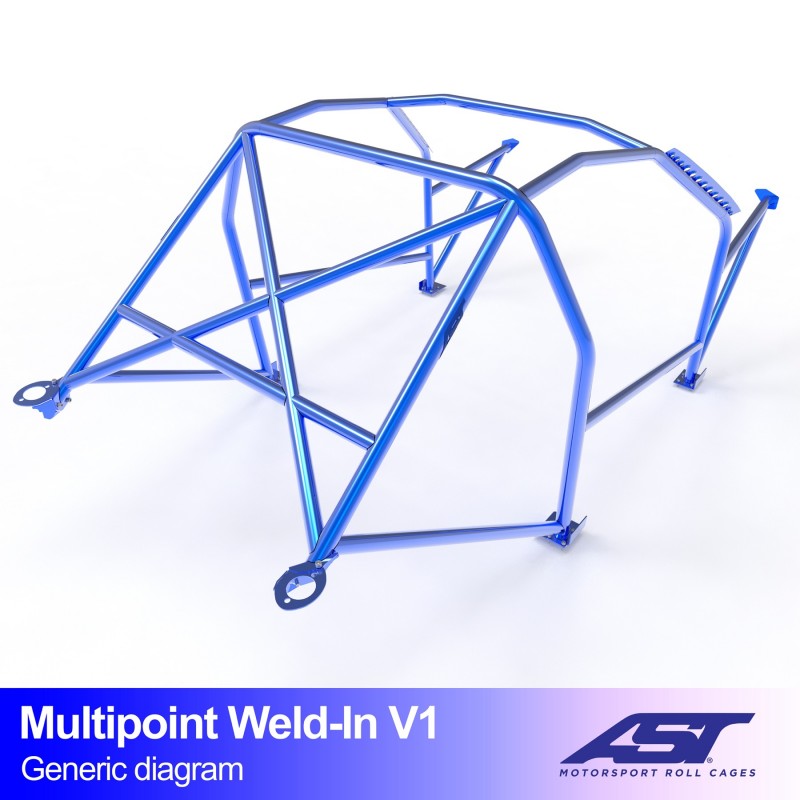 CMBN00645 - Roll Cage BMW 3-Series (E46) 2-door Coupe MULTIPOINT WELD IN V1