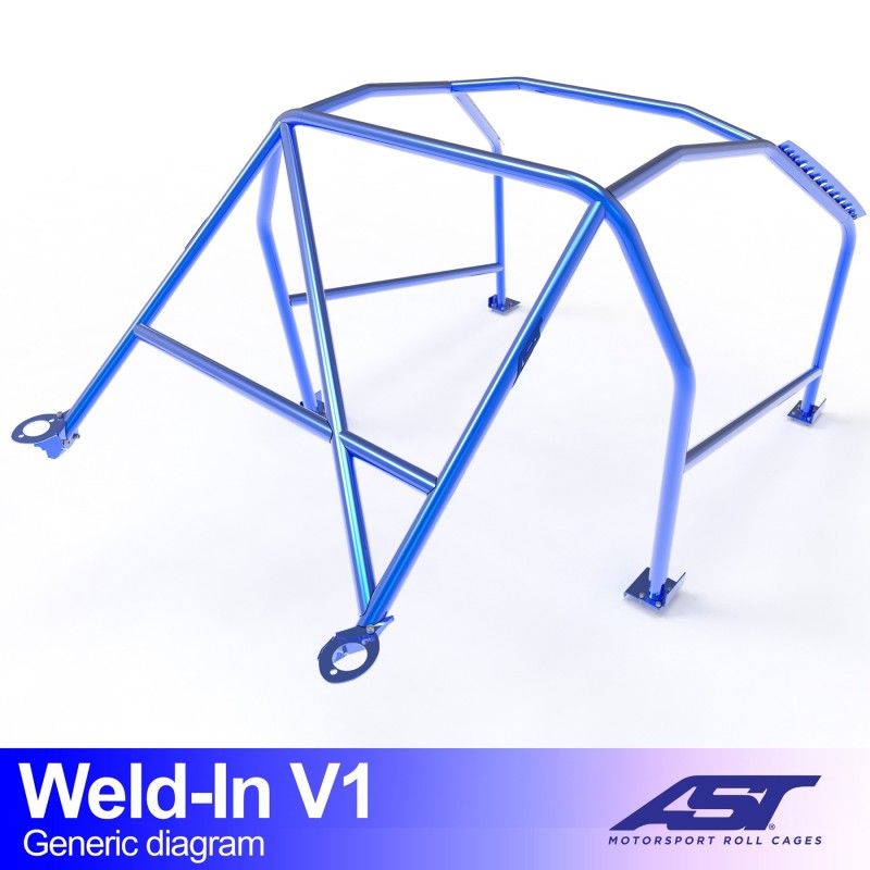 CMBN05583 - Roll Cage BMW 3-Series (E46) 2-door Coupe WELD IN V1