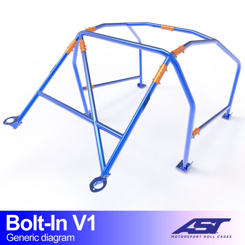 CMBN05613 - Roll Cage FORD Escort (Mk1) 2-door Coupe BOLT IN V1