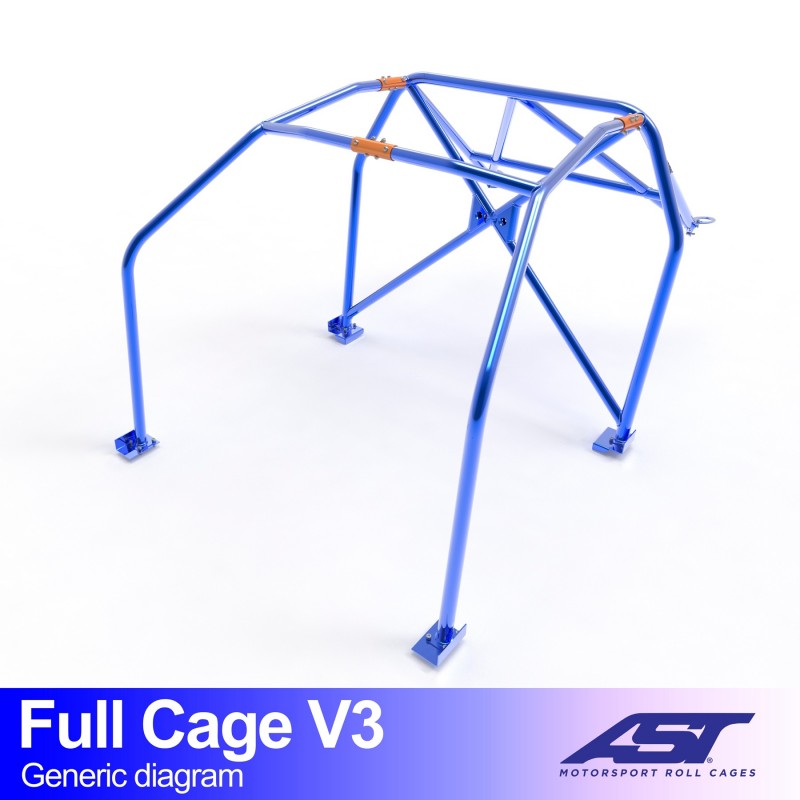 CMBN02873 - Roll Cage MAZDA MX-3 (EC) 3-door Coupe FULL CAGE V3