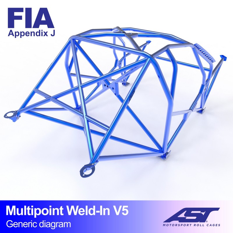 CMBN06409 - Roll Cage SEAT Cordoba (6K2) 2-door Coupe MULTIPOINT WELD IN V5