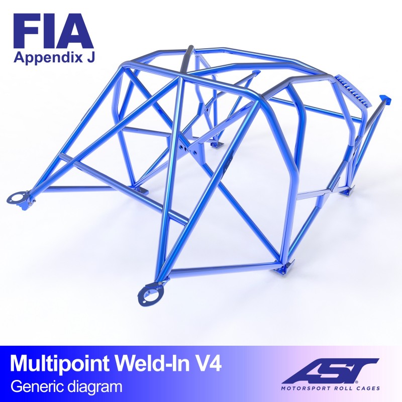 CMBN02465 - Roll Cage SUBARU BRZ (ZC6) 2-door Coupe MULTIPOINT WELD IN V4