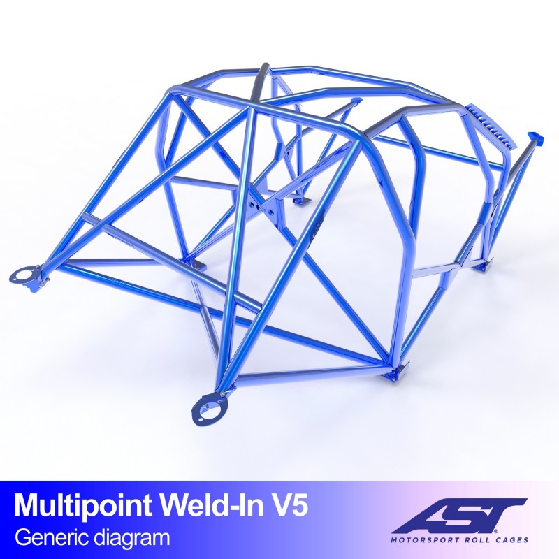 CMBN06152 - Roll Cage TESLA Model 3 5-door Hatchback MULTIPOINT WELD IN V5
