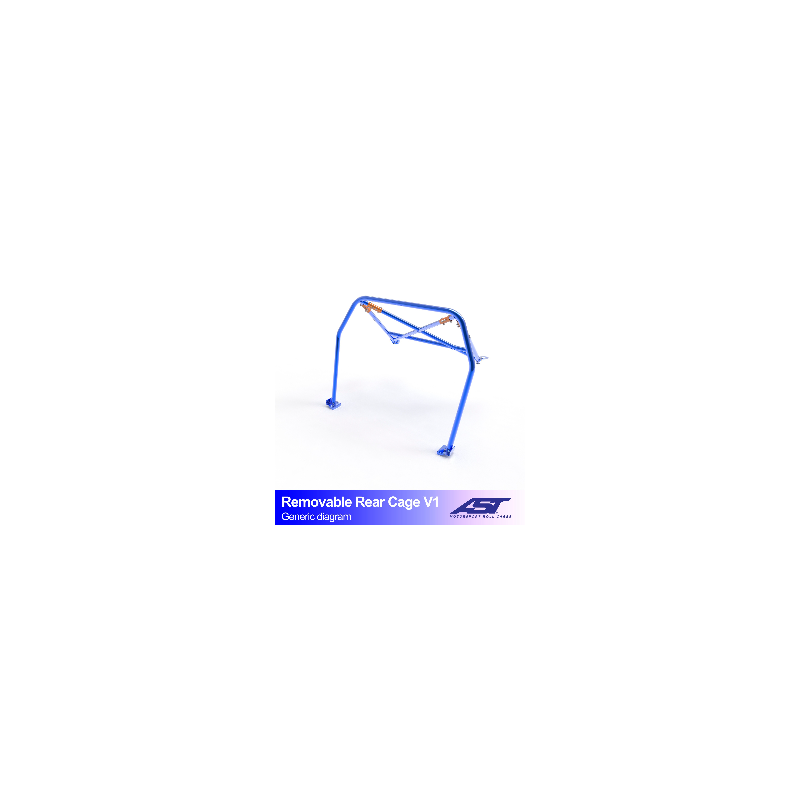 CMBN07435 - Roll Bar AUDI A3 / S3 (8V) 4-door Sedan Quattro REMOVABLE REAR CAGE V1