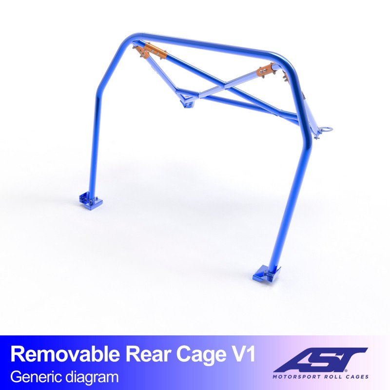 CMBN00662 - Roll Bar BMW 3-Series (E92) 2-door Coupe REMOVABLE REAR CAGE V1
