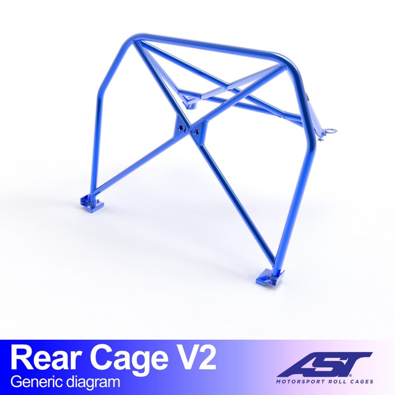 CMBN06200 - Roll Bar TOYOTA GR Yaris (GXPA16) 2-door Hatchback REAR CAGE V2