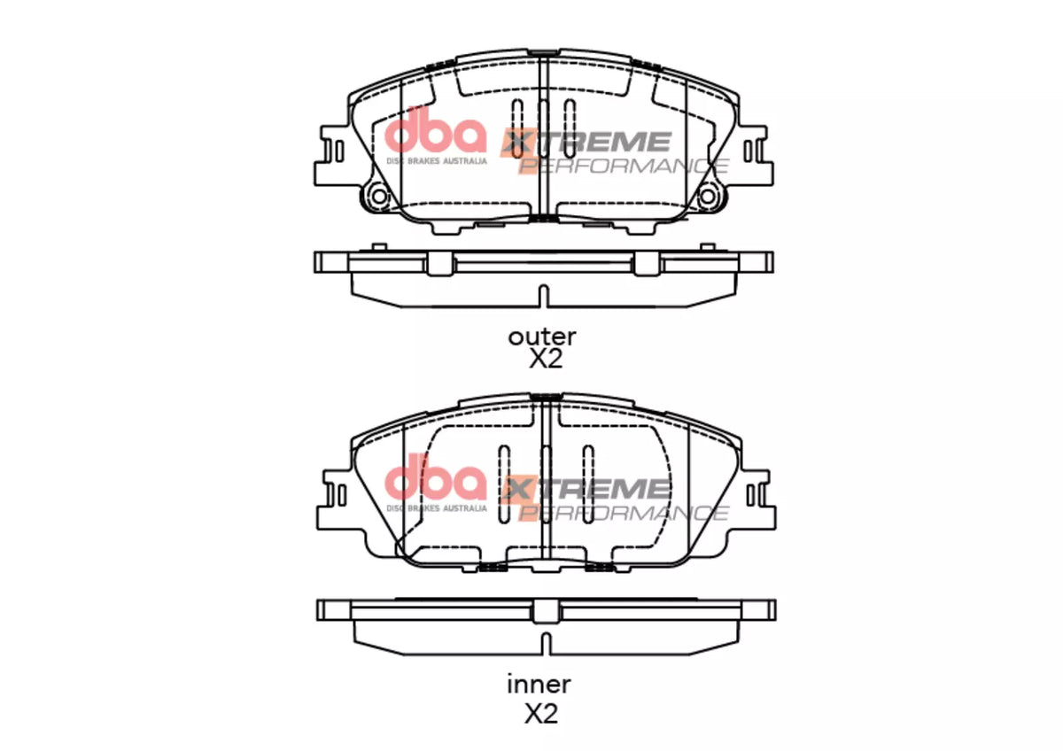 DB15043XP Brake Pads Xtreme Performance | Rear