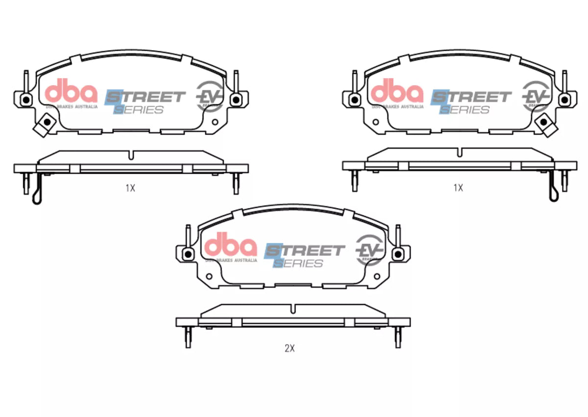 DB15154SSEV Brake Pads Street Series | Rear Axle