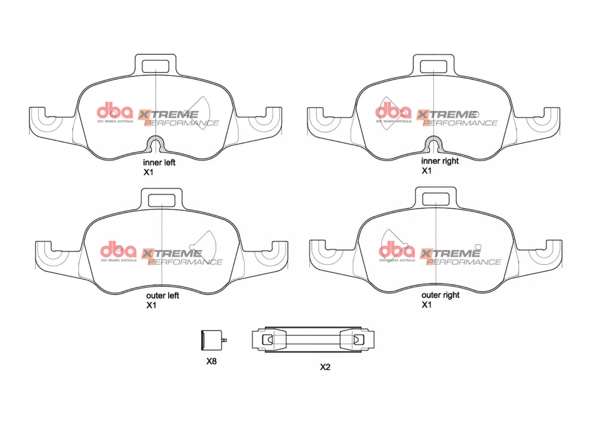 DB15298XP Brake Pads Xtreme Performance | Front Axle
