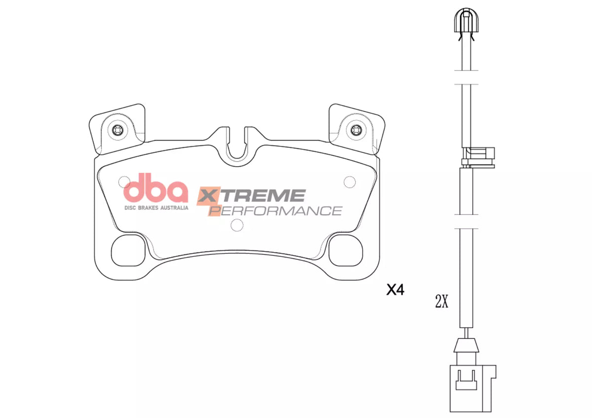 DB15305XP Brake Pads Xtreme Performance | Rear Axle