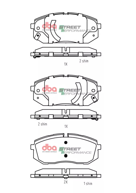 DB15325SP Brake Pads Street Performance | Front Axle