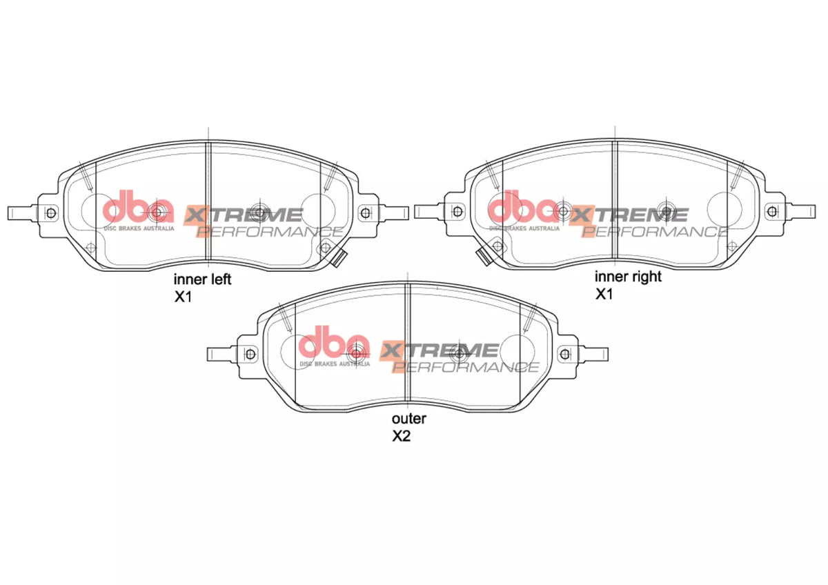 DB15332XP Brake Pads Xtreme Performance | Front Axle