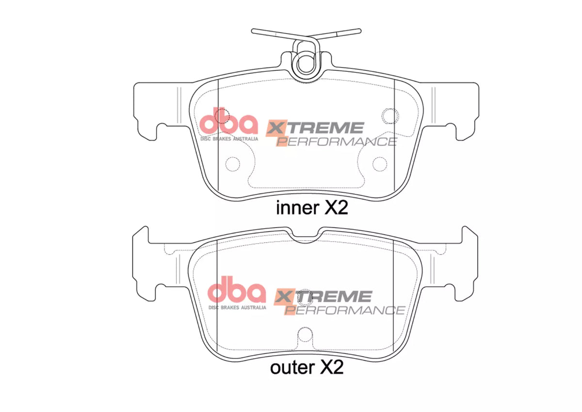 DBA42969S-2406XP Brake Kit - 4000 Series T3 Slotted & Xtreme Performance Brake Pads (2x DBA42969S + DB2406XP)