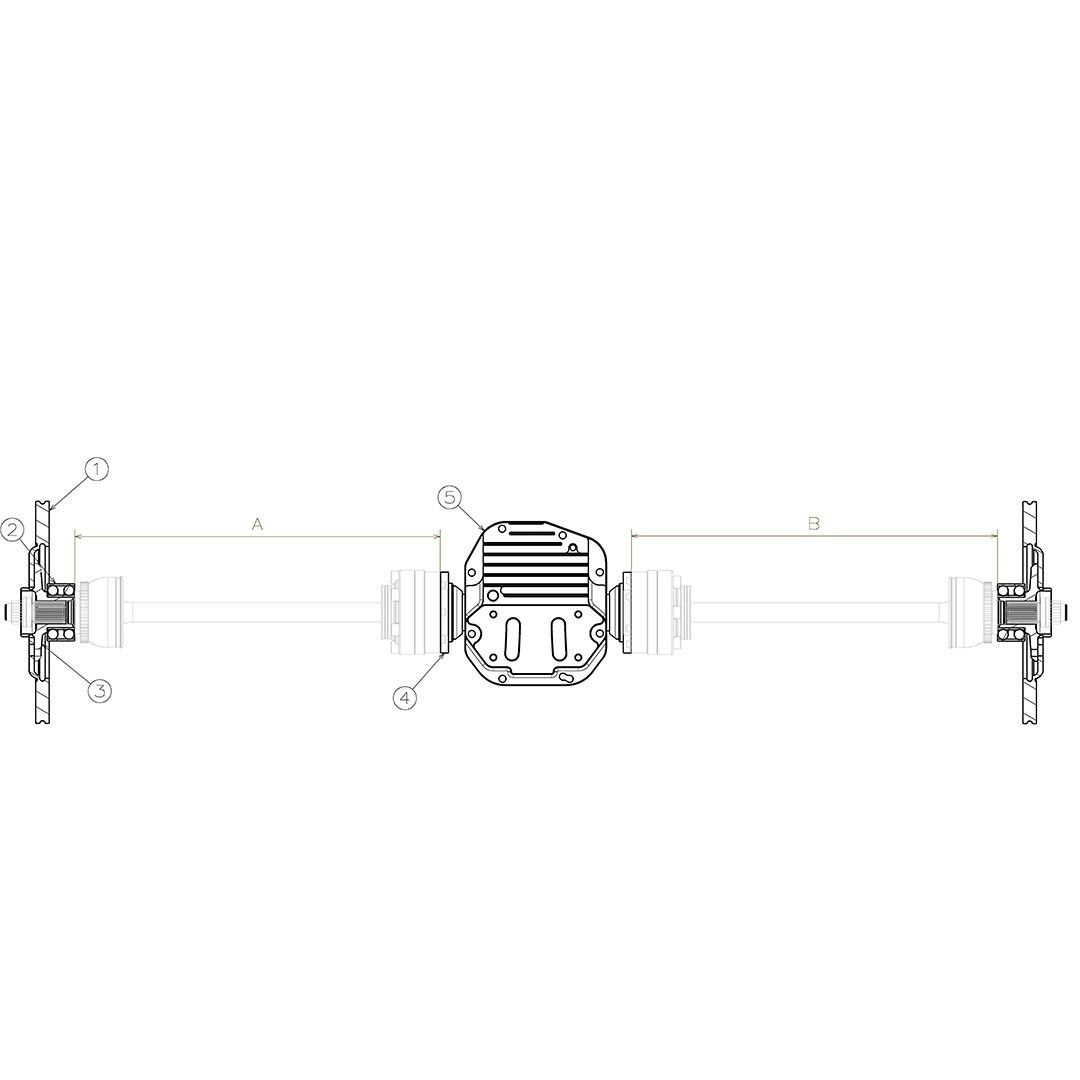 Toyota Supra A90 Rear Wide Axle Halfshafts Kit
