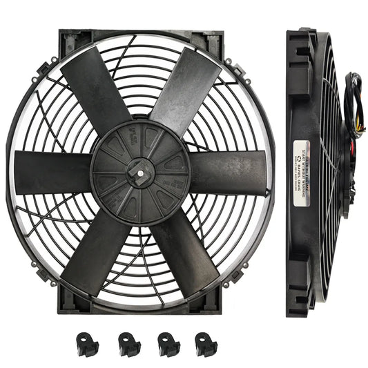 DC0129 - Brushless 14" High power Thermatic Electric Fan (12V)